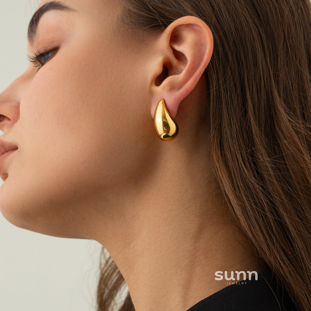 Indya Gilded Drop Earrings [MN60VIVD]