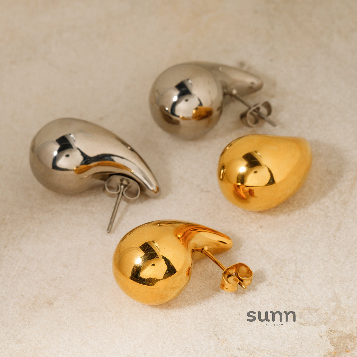 Indya Gilded Drop Earrings [0G4KMQR2]