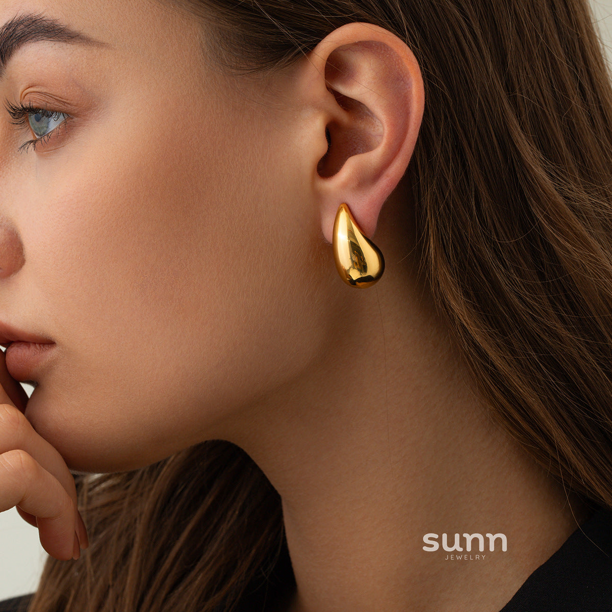Indya Gilded Drop Earrings [JKTXUHE4]