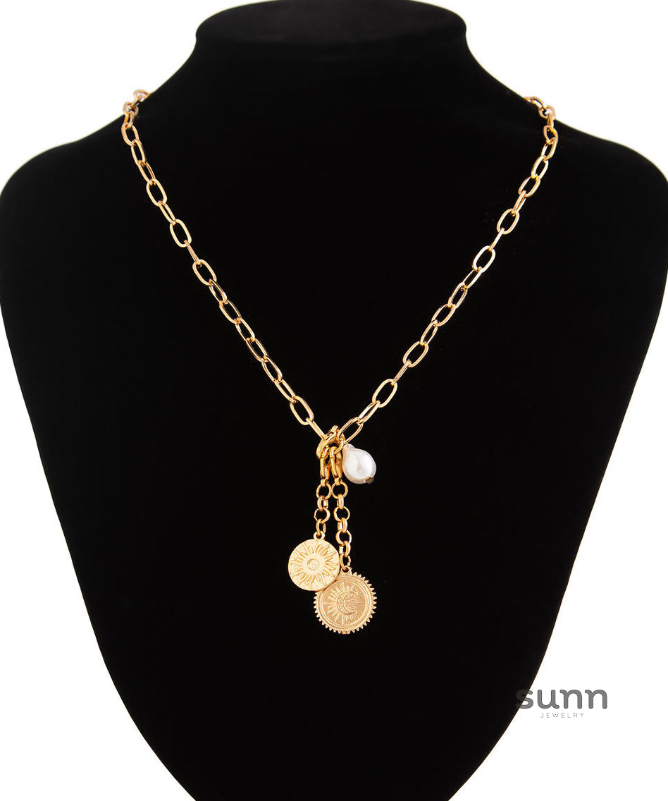 Iniya Dainty Pendant Necklace [P3VUAMWT]