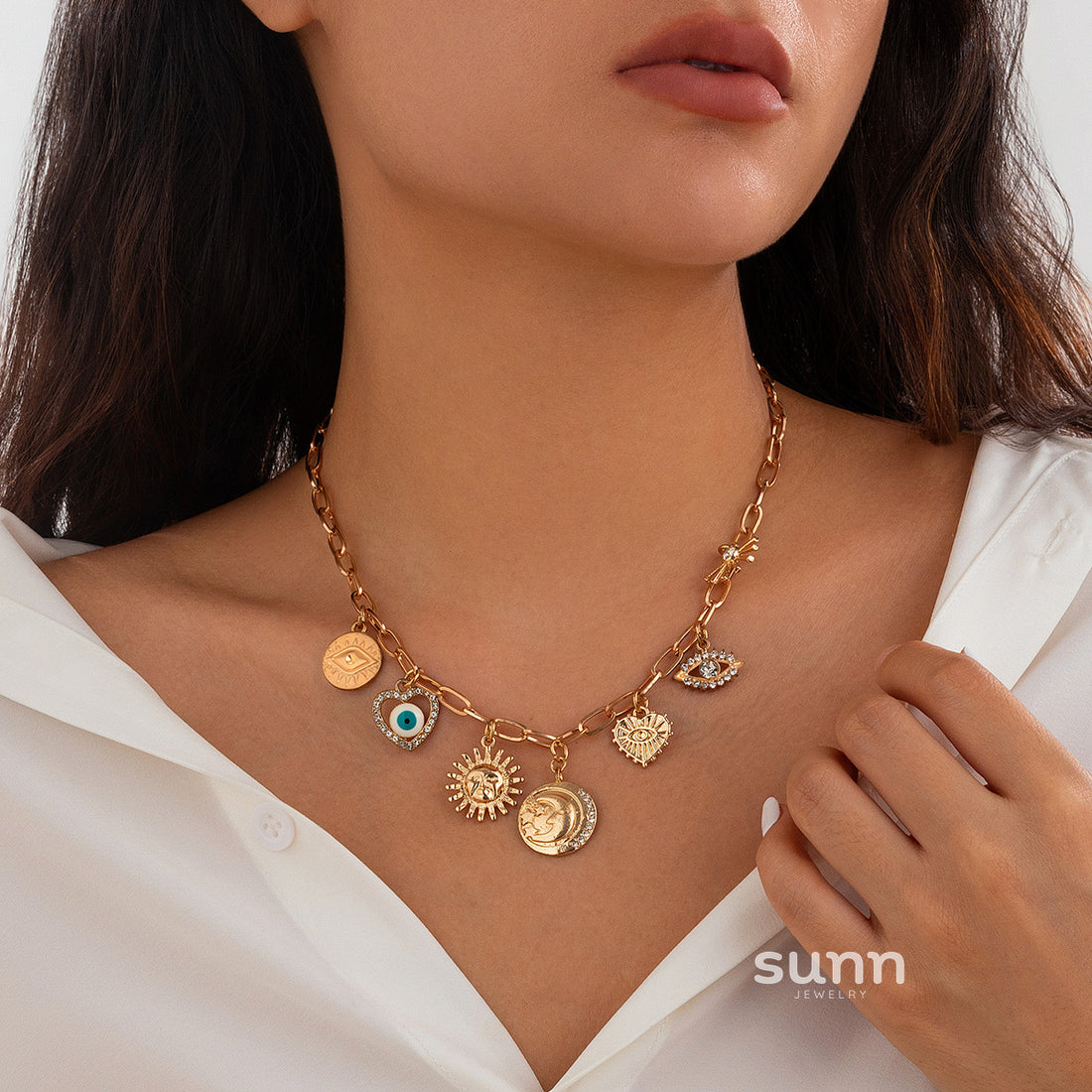Iniya Dainty Pendant Necklace [1MAVY801]