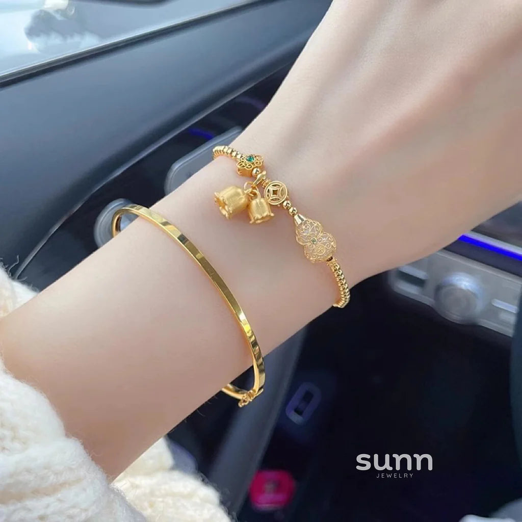 Iqra Golden Lily Bracelet