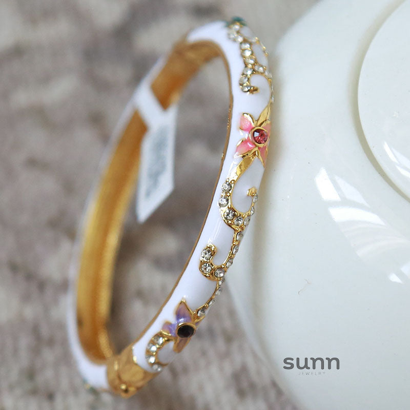 Irelyn Enamel Bangle Bracelet [ZC1UP2GP]