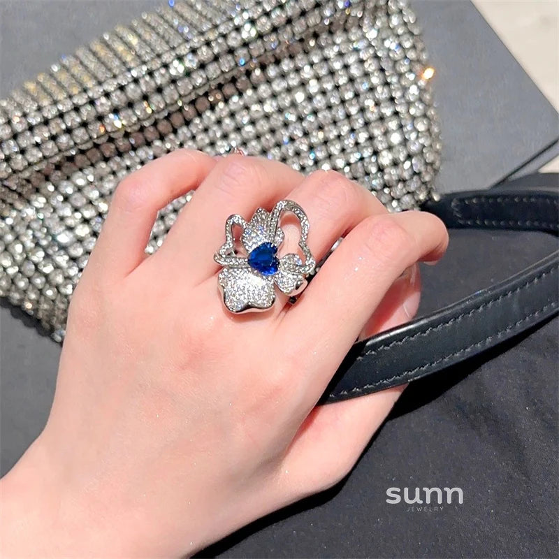 Irelyn Sapphire Blossom Set
