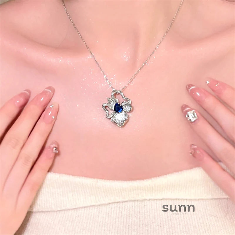 Irelyn Sapphire Blossom Set