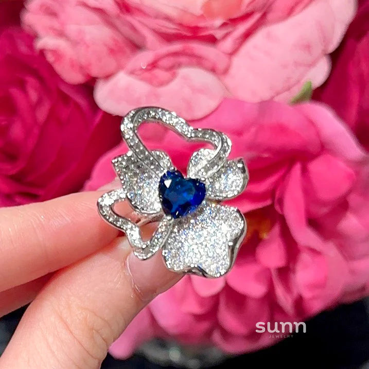 Irelyn Sapphire Blossom Set