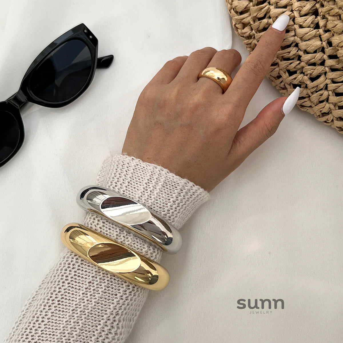 Irie Wavy Waterdrop Cuff