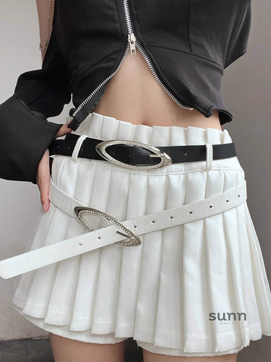Isa Y2K Rhinestone Belt