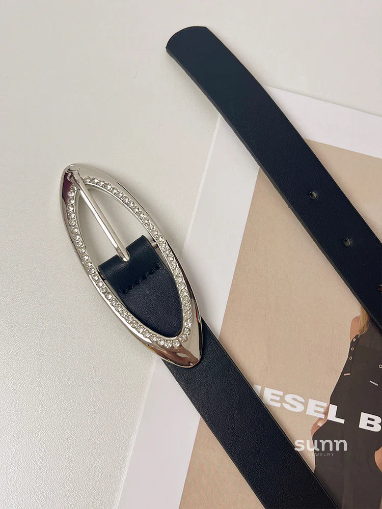 Isa Y2K Rhinestone Belt