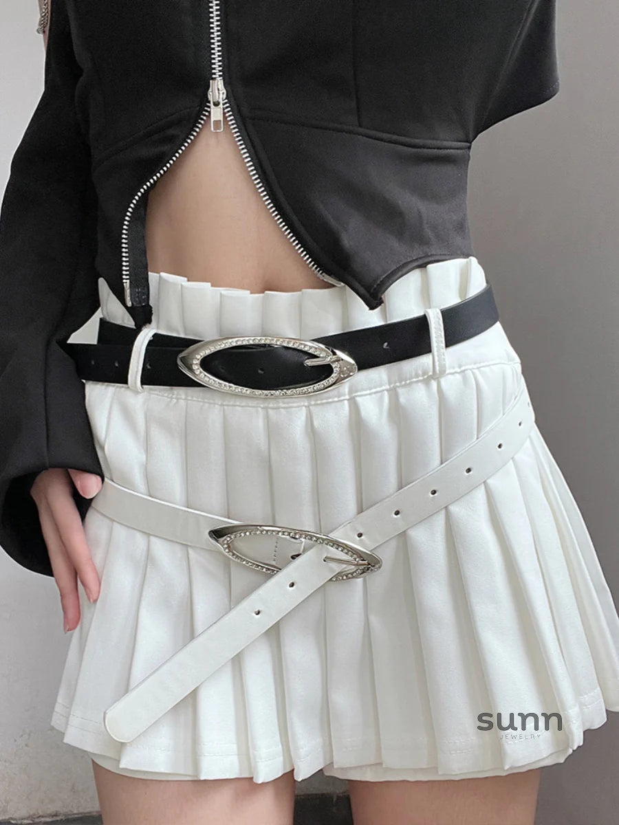 Isa Y2K Rhinestone Belt