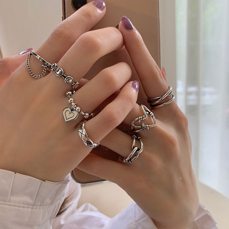Isabell Delicate Stackable Ring Set [GH88K69U]
