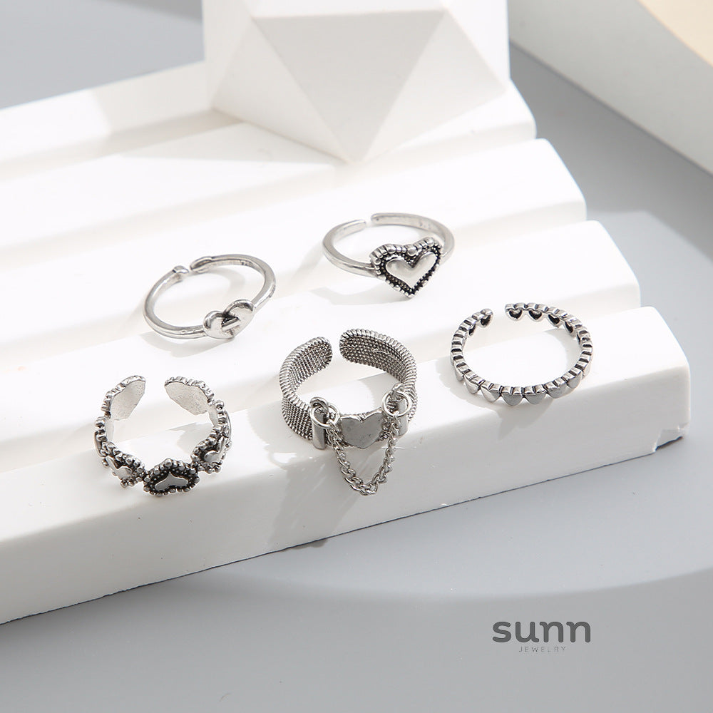 Isabell Delicate Stackable Ring Set [PVK195MA]