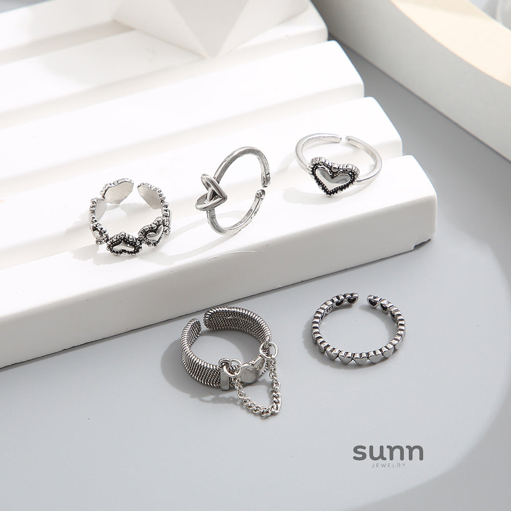 Isabell Delicate Stackable Ring Set [CTMKSXAH]