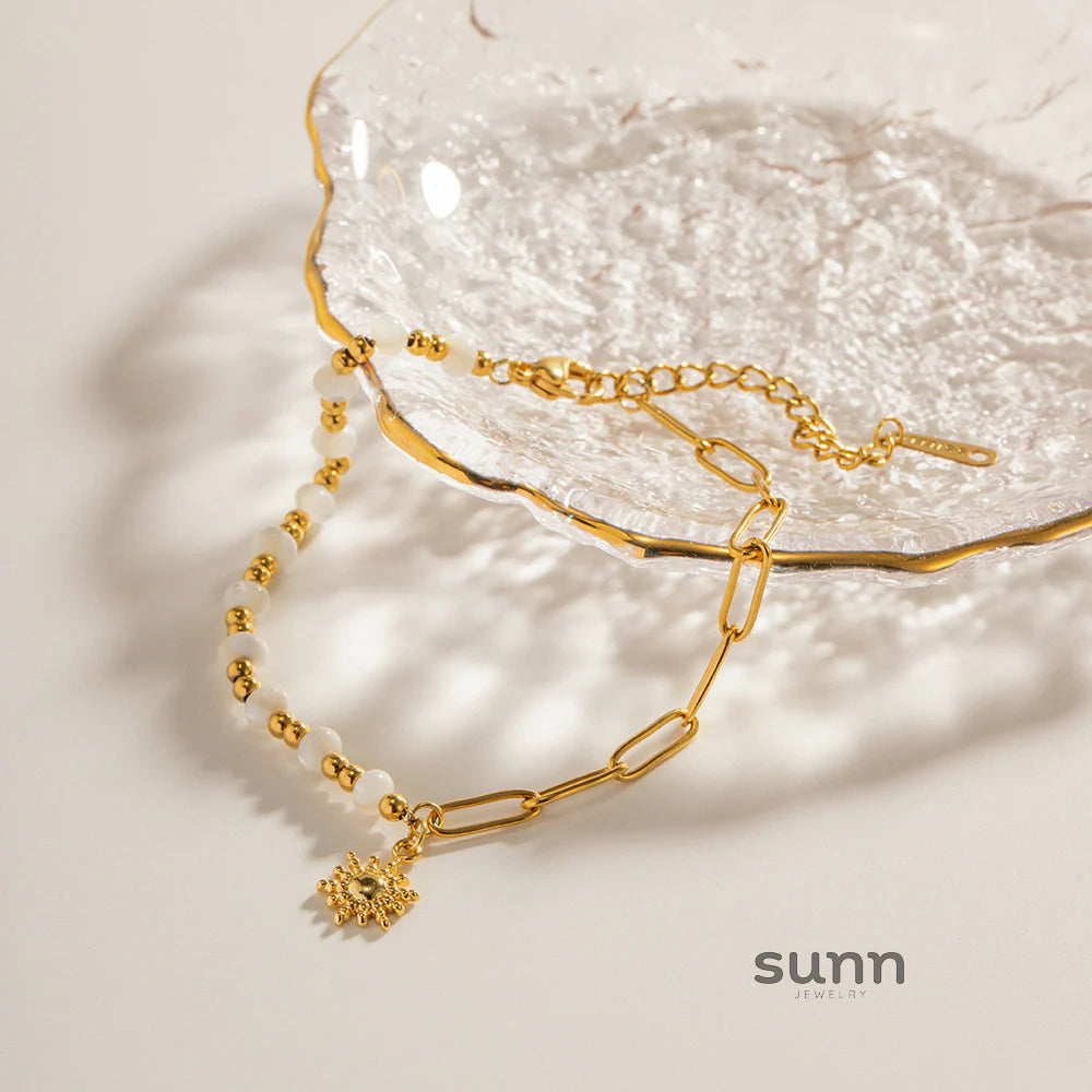Ishanvi Sun Pearl Bracelet