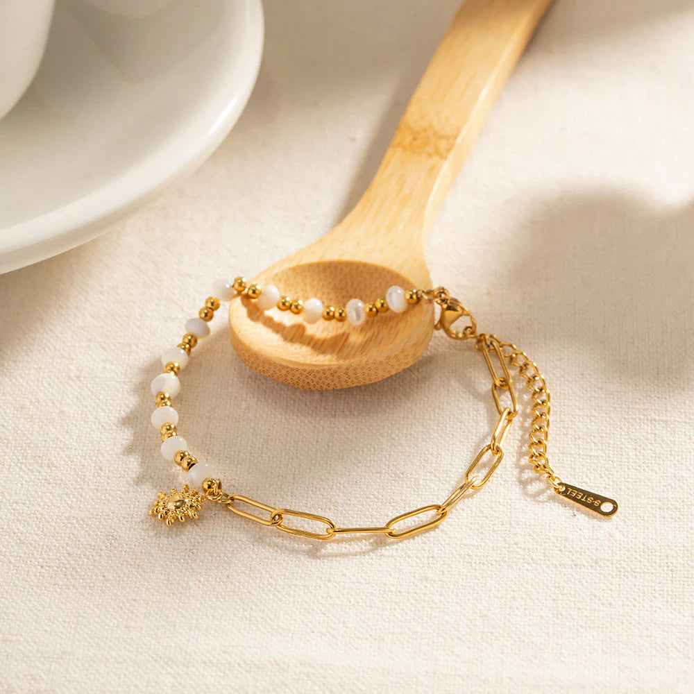 Ishanvi Sun Pearl Bracelet