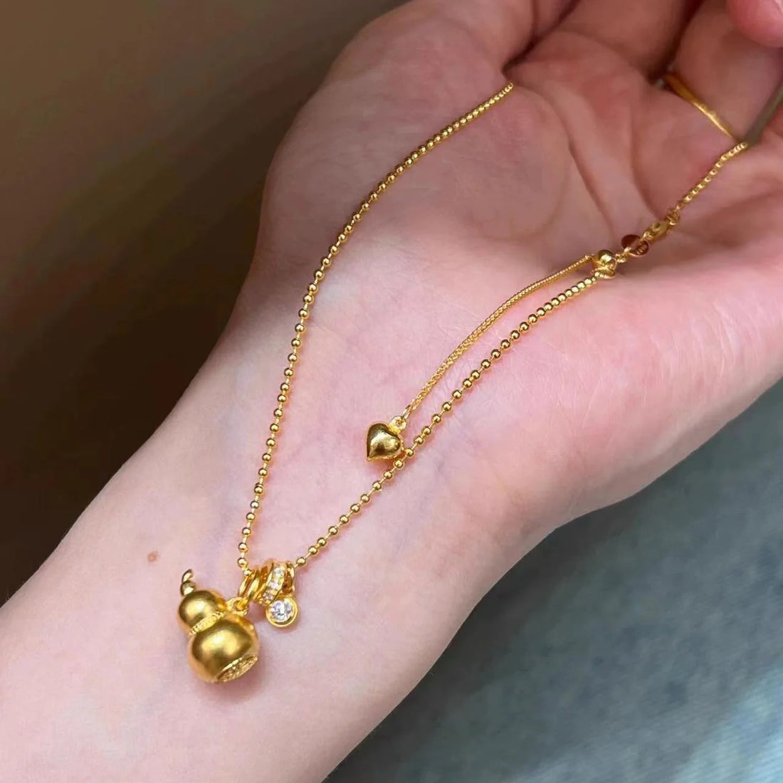 Island Golden Gourd Necklace