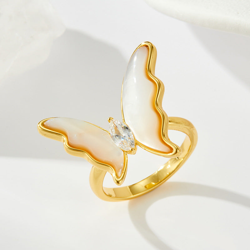 Island Shell Butterfly Ring [VGYNFEP0]