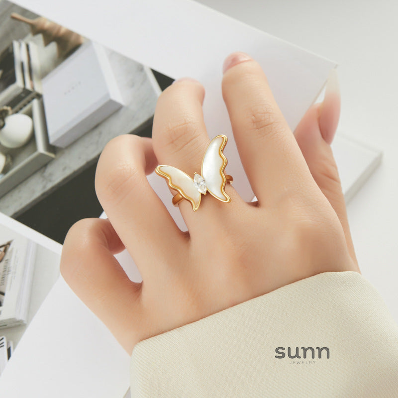 Island Shell Butterfly Ring [VGYNFEP0]