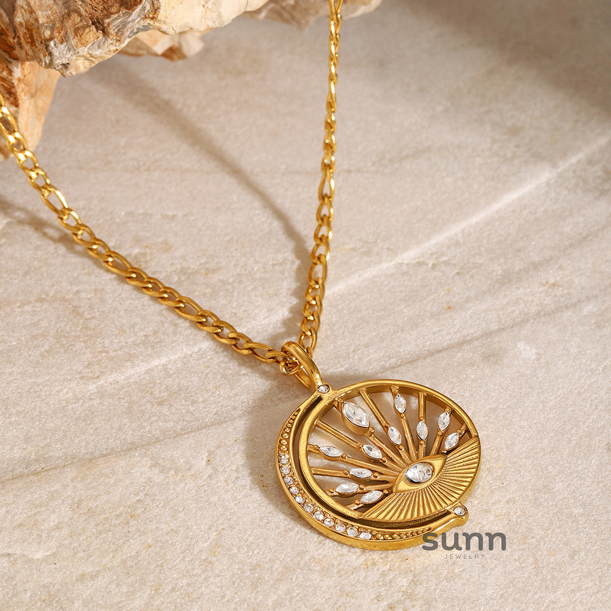 Itzel Diamond Pendant Necklace [JCTF2S8X]