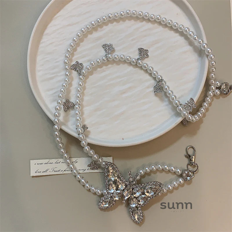 Itzia Pearl Butterfly Waist Chain