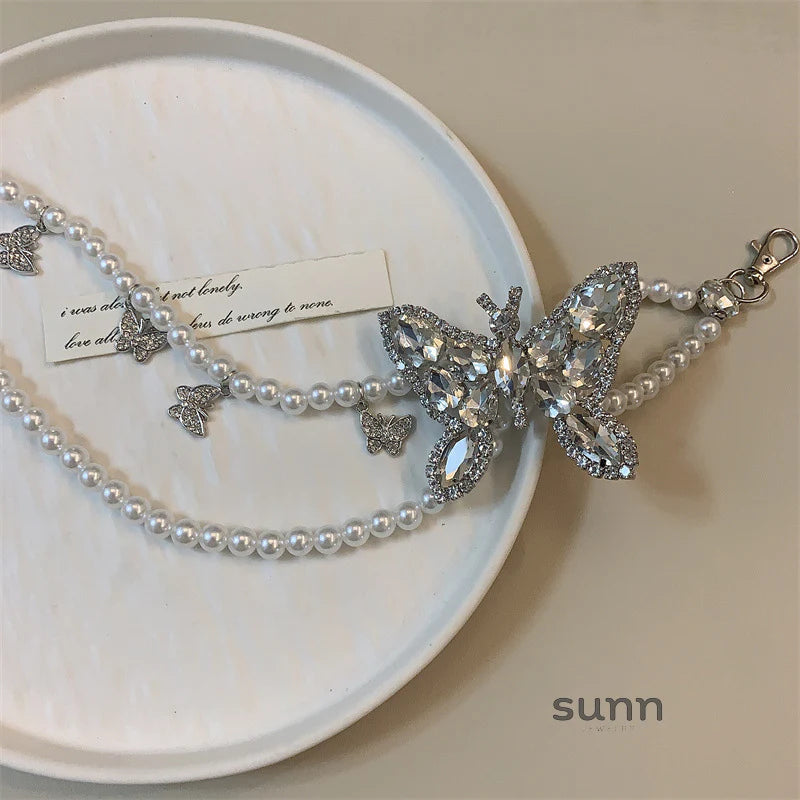 Itzia Pearl Butterfly Waist Chain