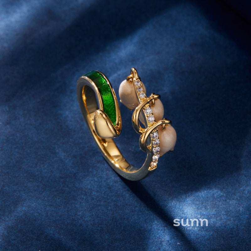 Ivanna Enamel Tulip Ring [5VNC2S6W]