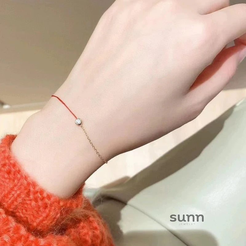 Ivelisse Red String Crescent Bracelet