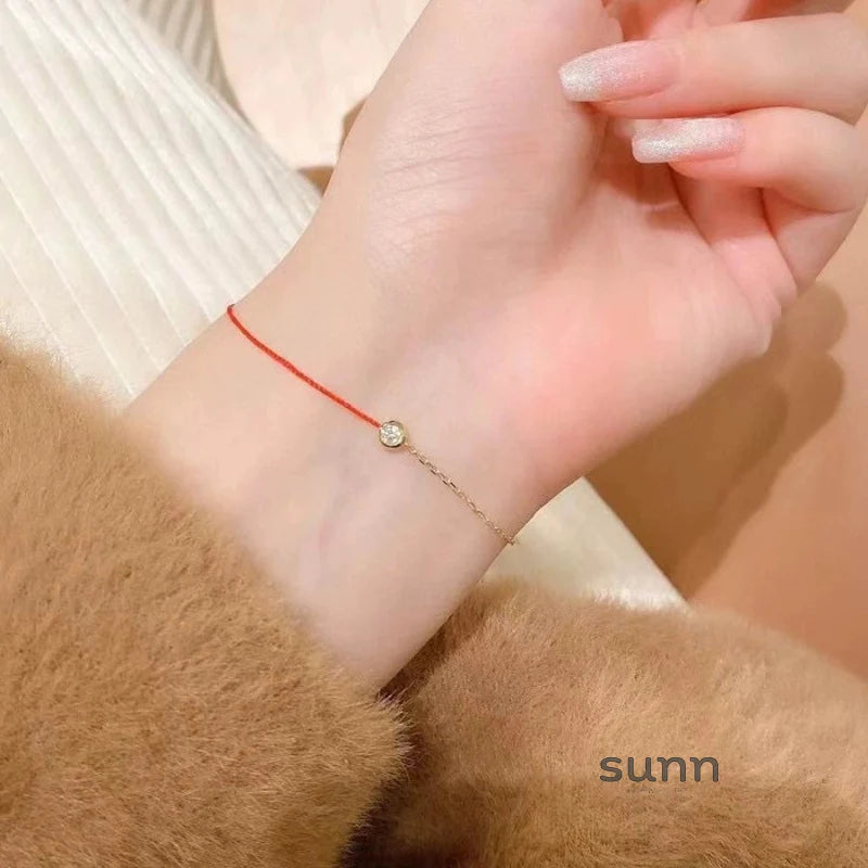 Ivelisse Red String Crescent Bracelet