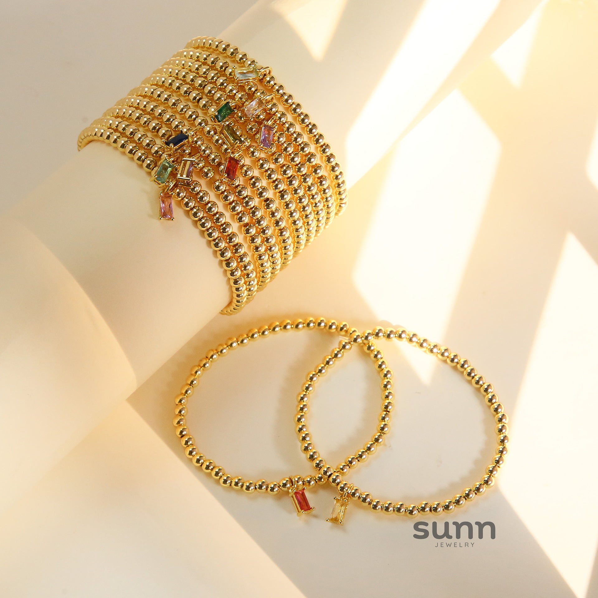 Ivyana Golden Birthstone Bracelet [7VLQG8OI]