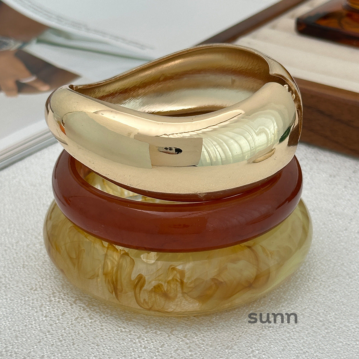 Ixchel Bold Chunky Bangle [Z5YCTOGO]