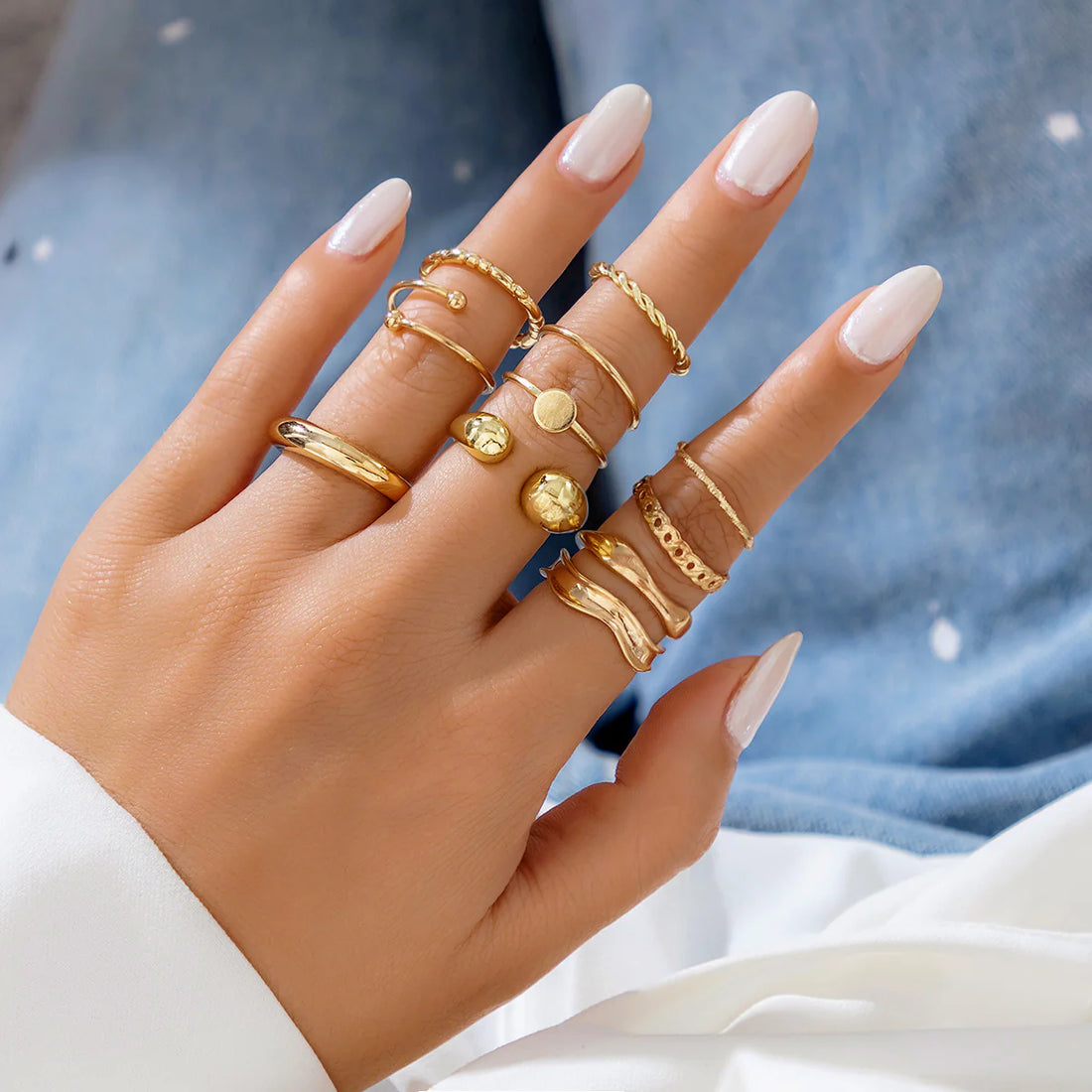 Iyanna Twisted Stacking Ring Set