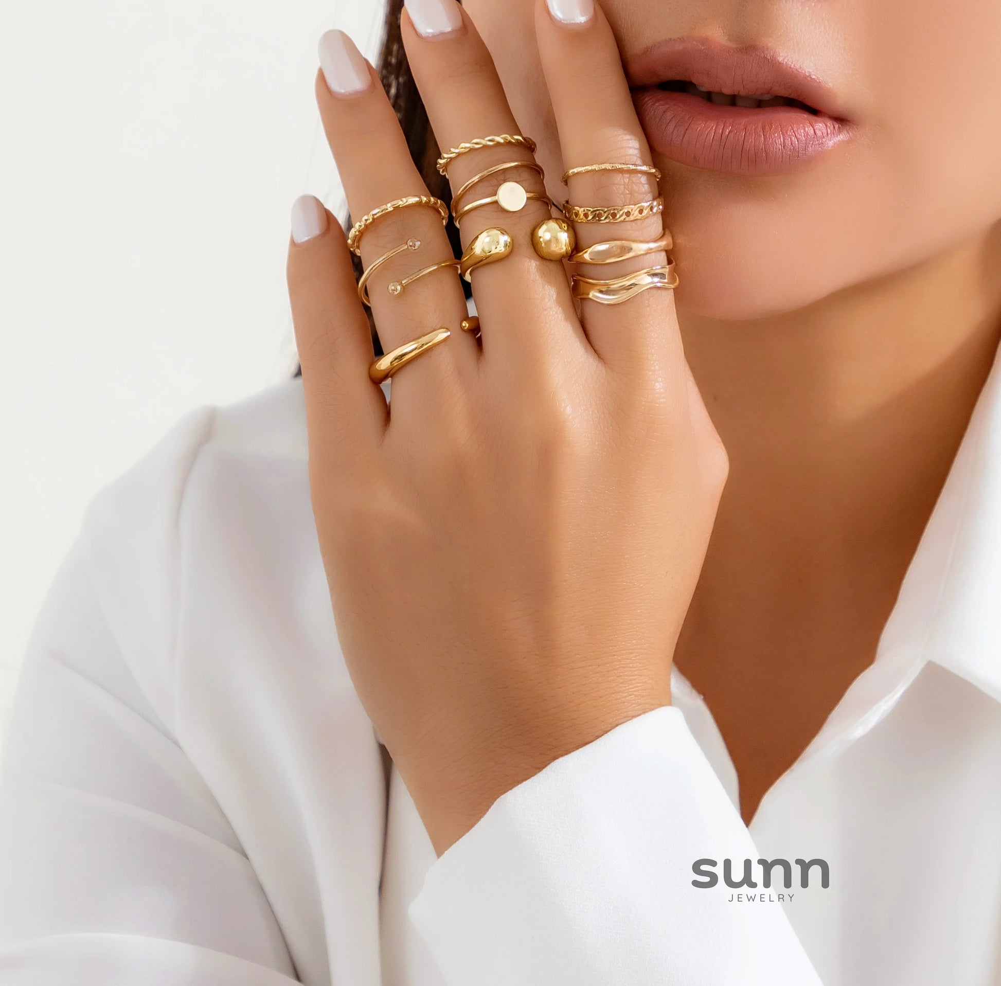 Iyanna Twisted Stacking Ring Set
