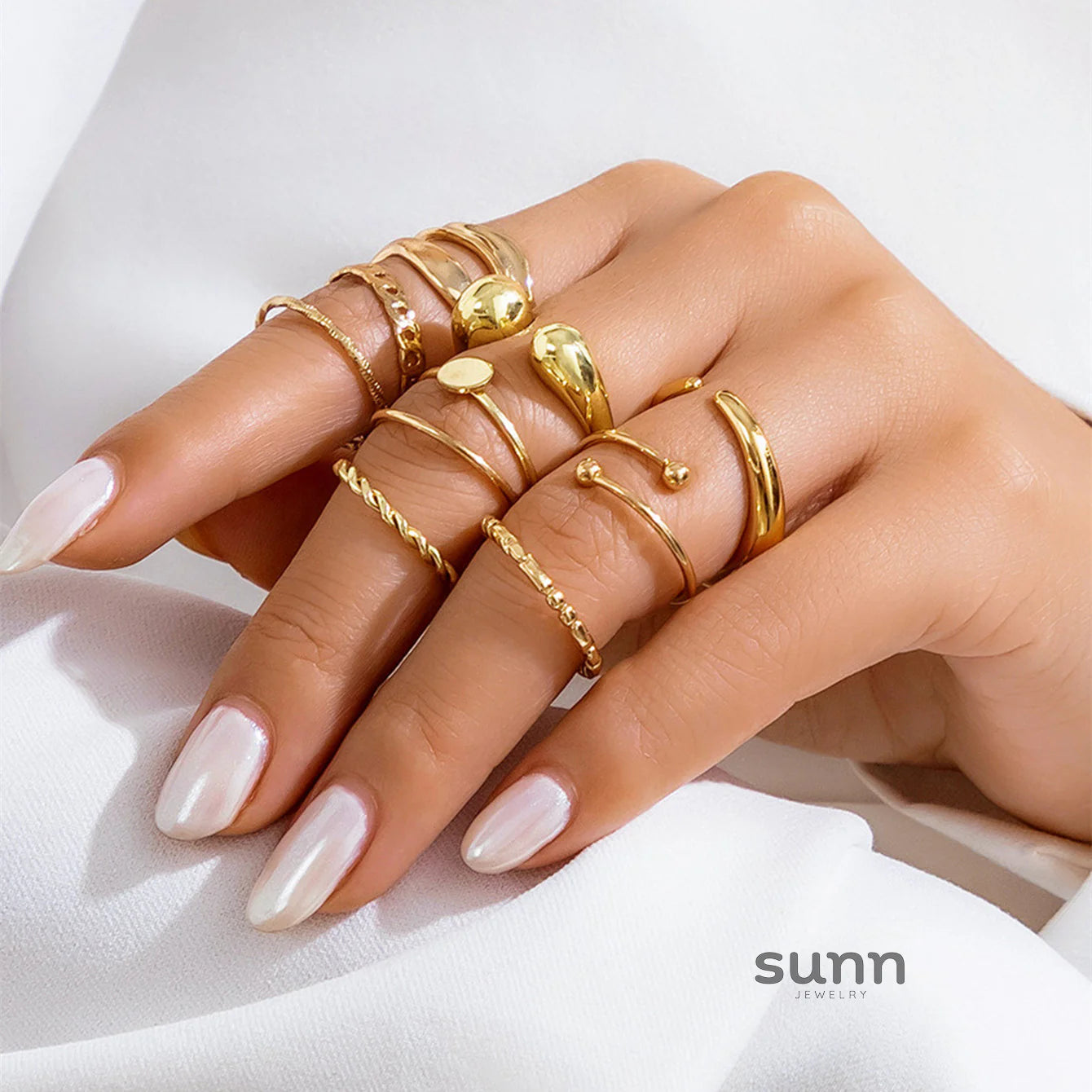 Iyanna Twisted Stacking Ring Set