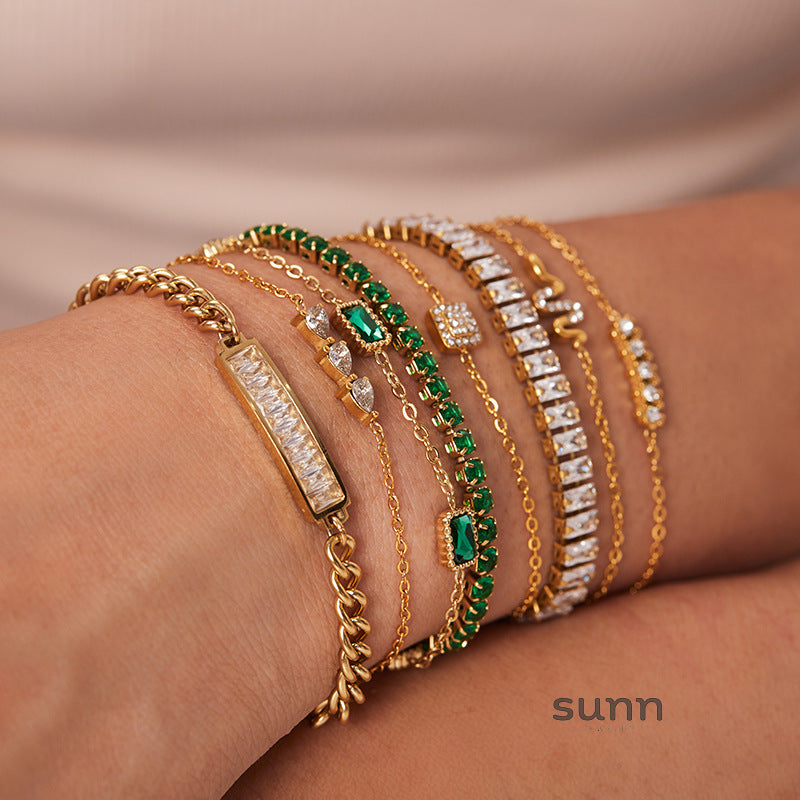 Iyla Sparkling Zircon Bracelet [3J82XVQD]