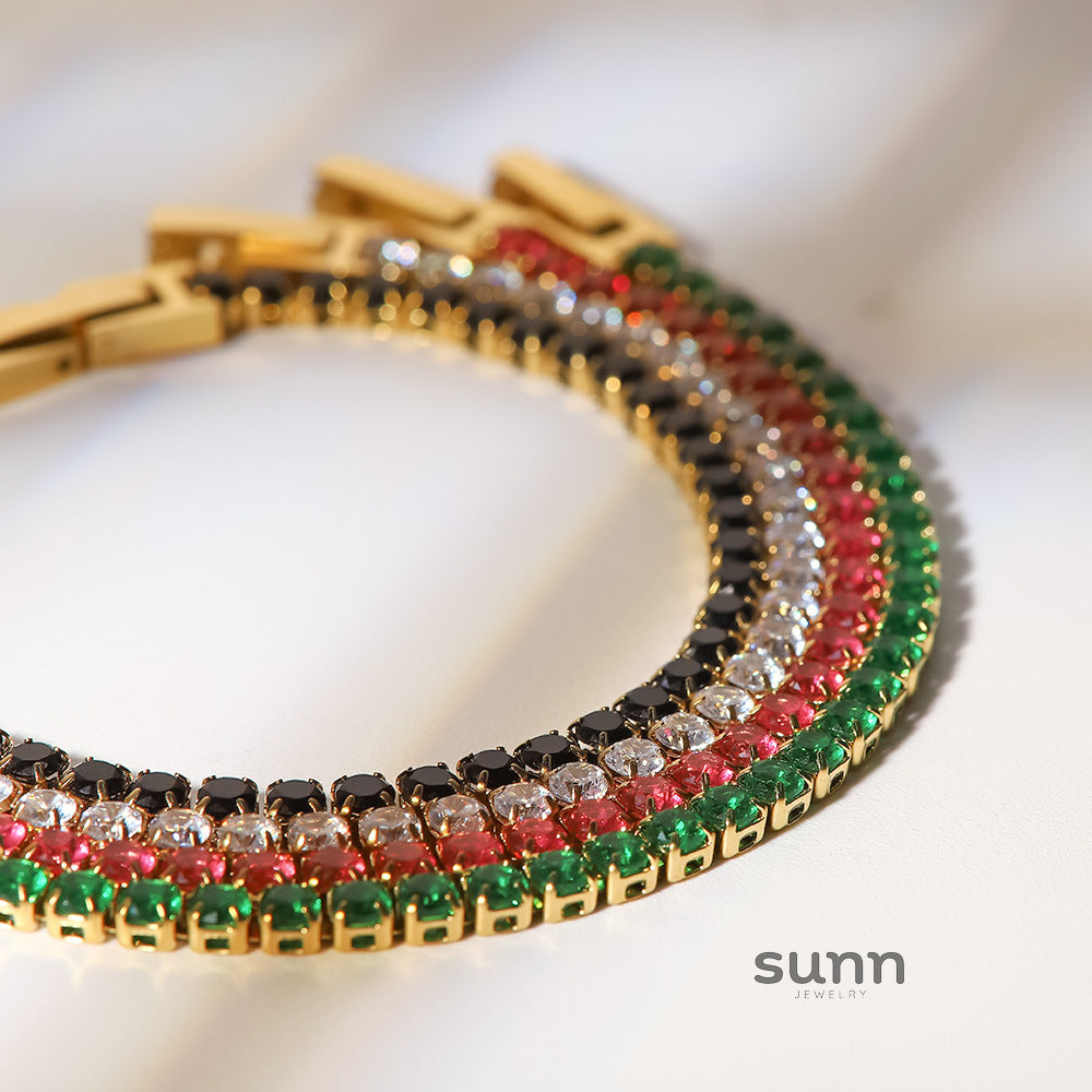Iyla Sparkling Zircon Bracelet [LOD18ZOU]