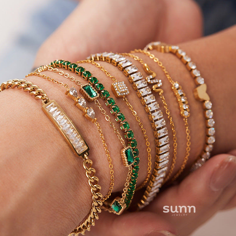Iyla Sparkling Zircon Bracelet [OTDZY91P]