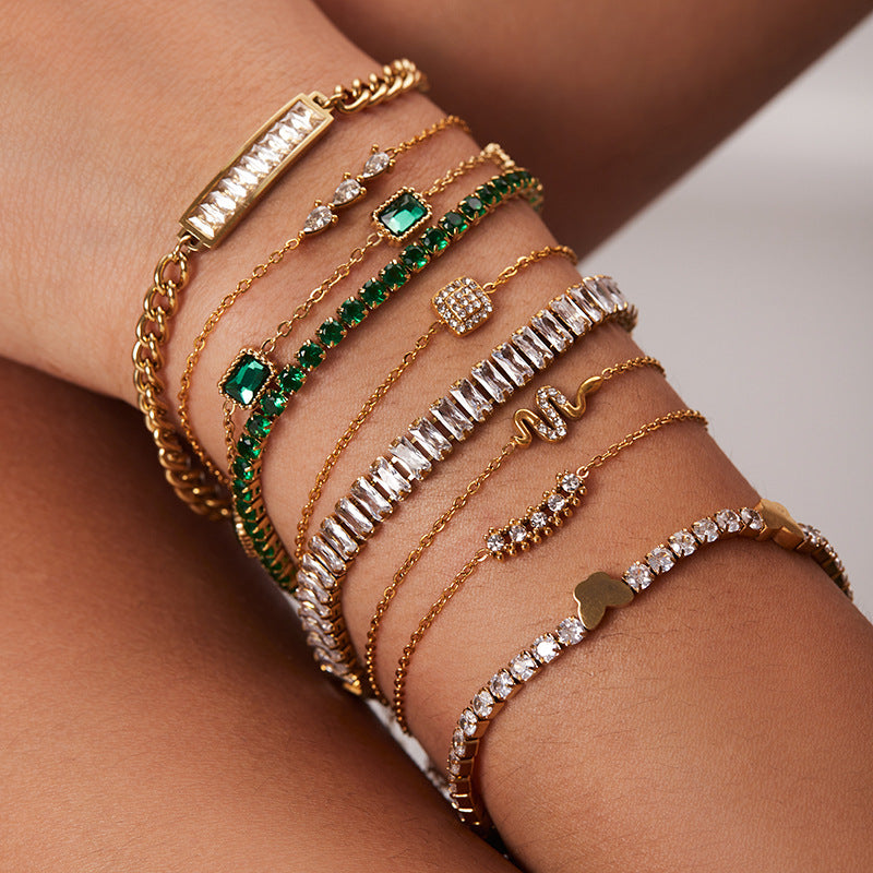 Iyla Sparkling Zircon Bracelet [OTDZY91P]