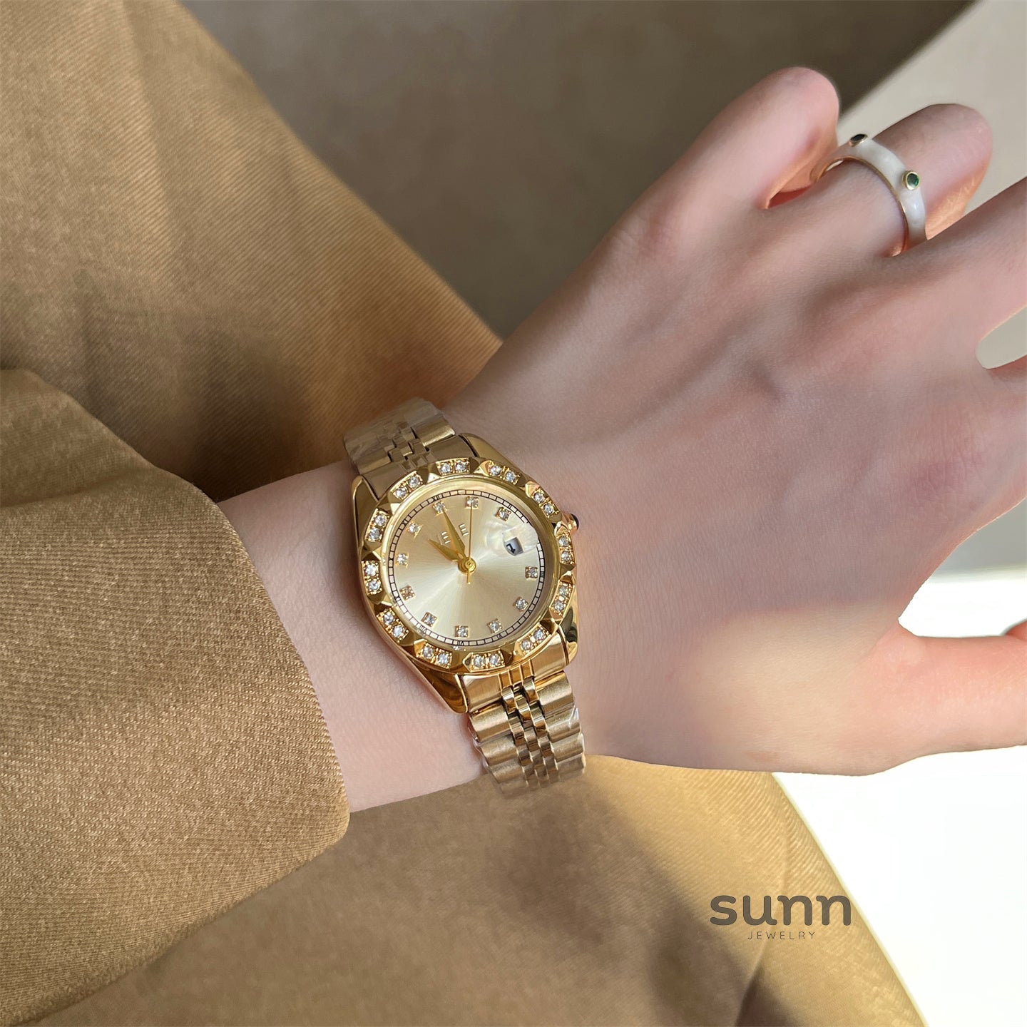 Izzabella Sparkle Dial Watch [RJFR5C9L]