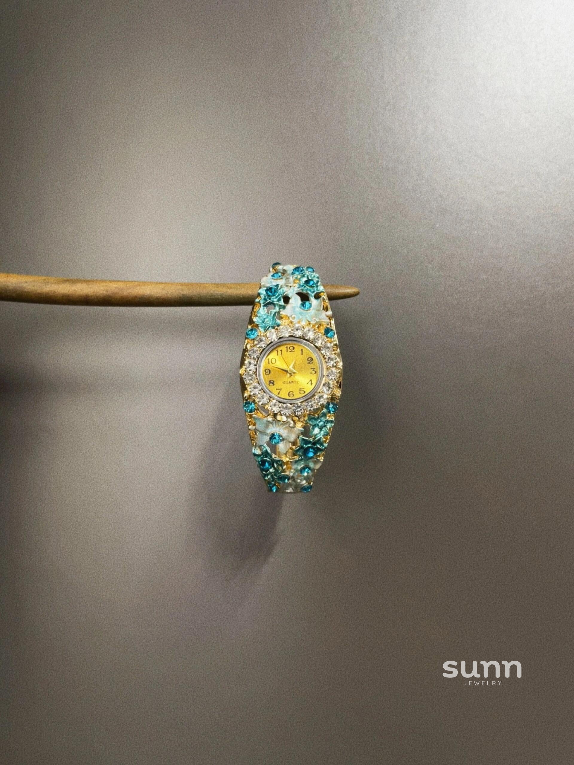 Jacee Vintage Jingtai Blue Watch [PUNXR3GO]