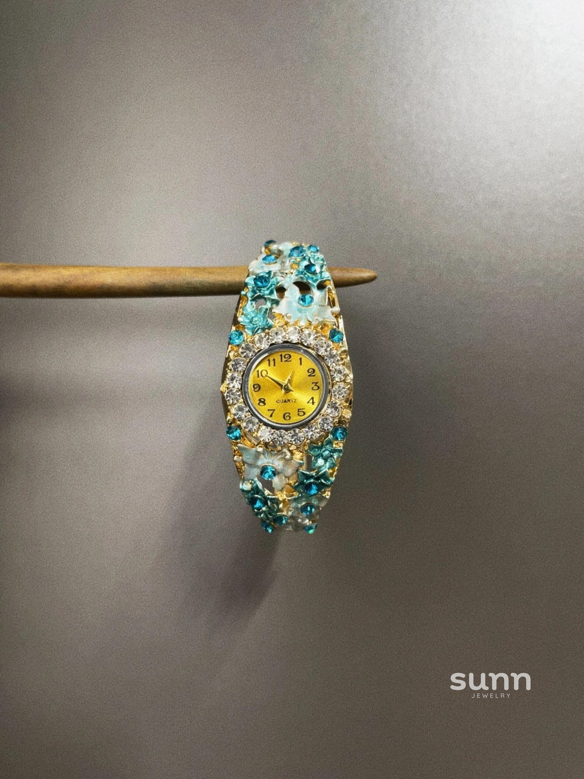 Jacee Vintage Jingtai Blue Watch [LDYDHLYI]