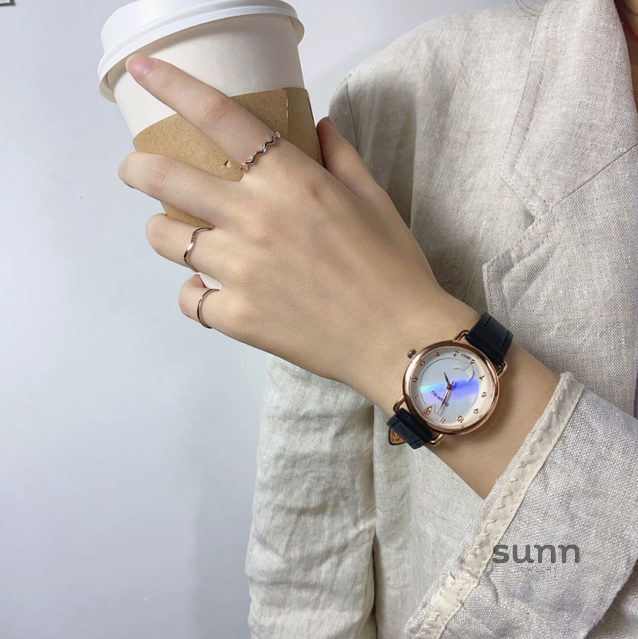Jacelyn Radiant Mother-of-Pearl Watch [5X0UW3G4]