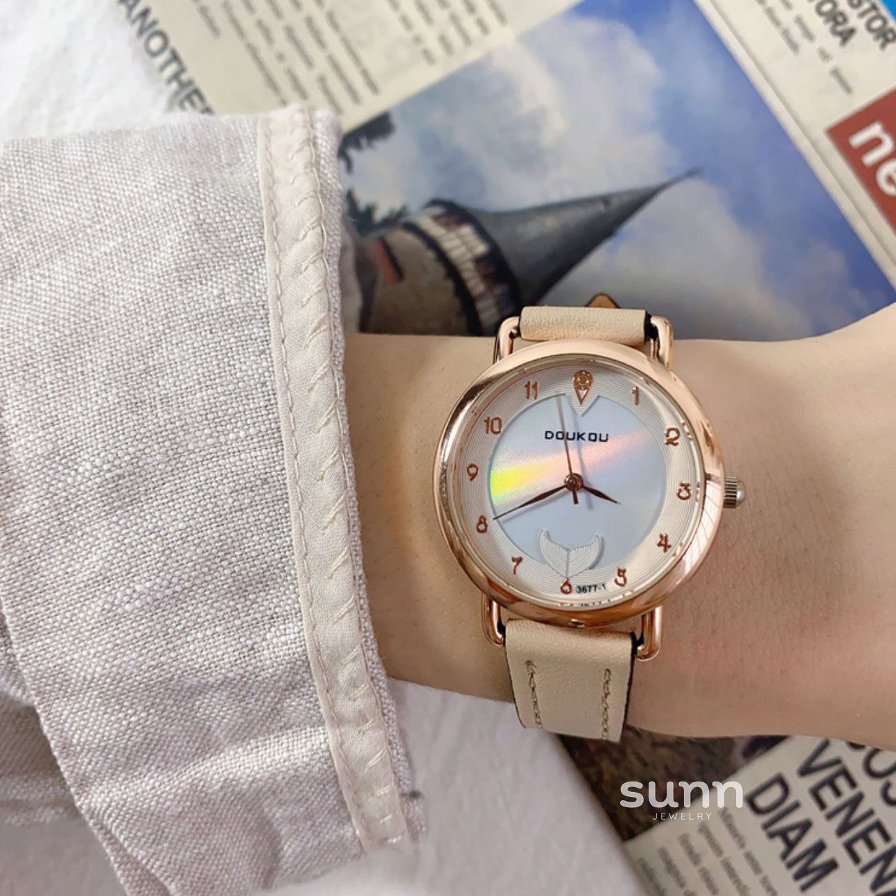 Jacelyn Radiant Mother-of-Pearl Watch [8ZDGPMKY]