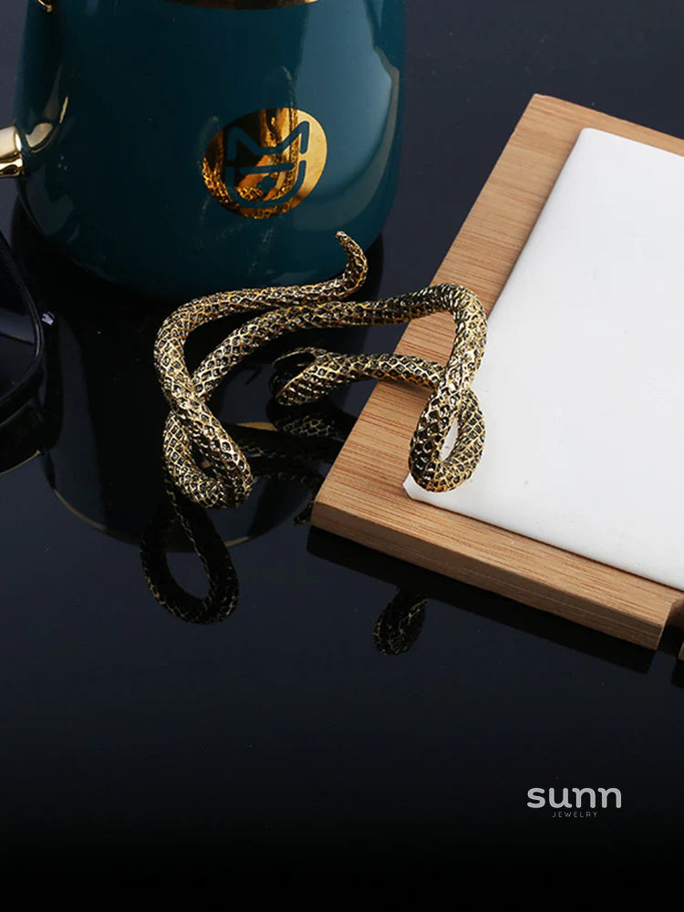 Jacelyn Serpentine Statement Bracelet