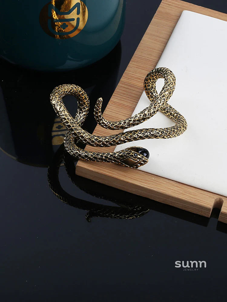 Jacelyn Serpentine Statement Bracelet