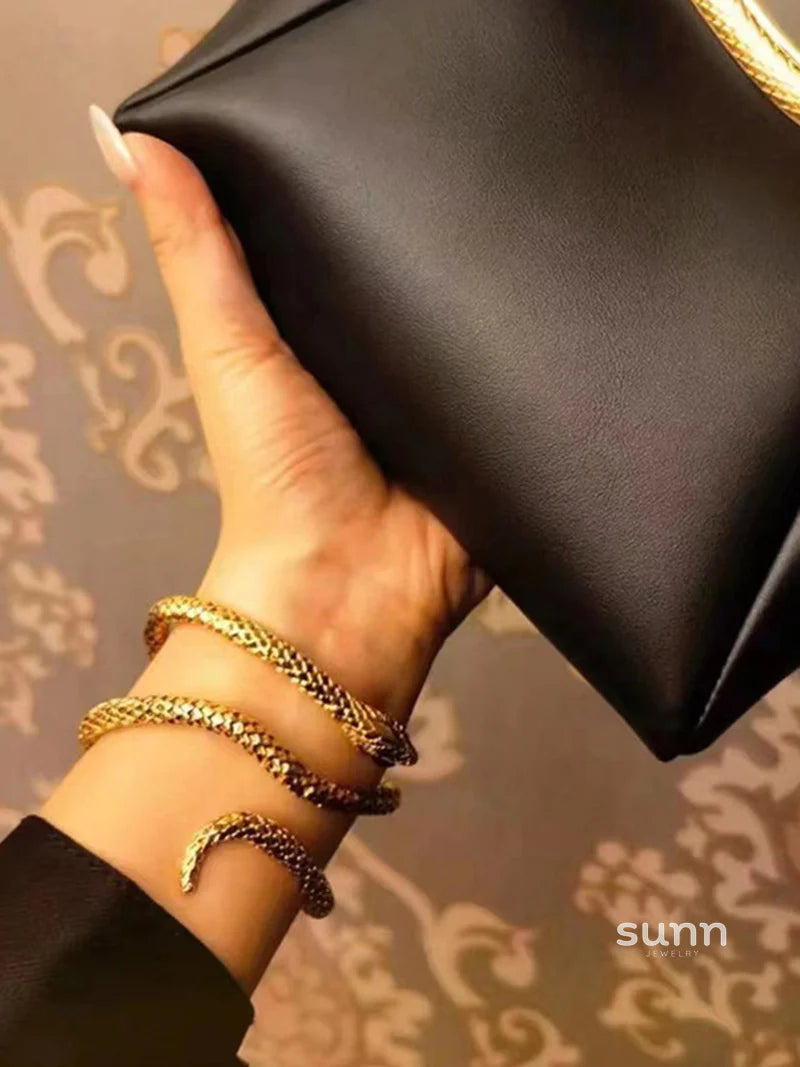 Jacelyn Serpentine Statement Bracelet