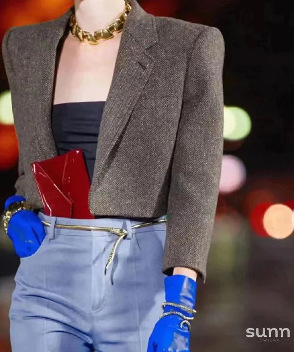 Jacelyn Serpentine Statement Bracelet