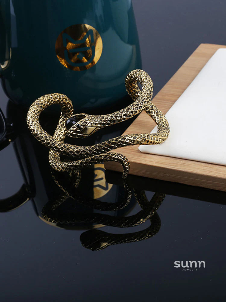 Jacelyn Serpentine Statement Bracelet