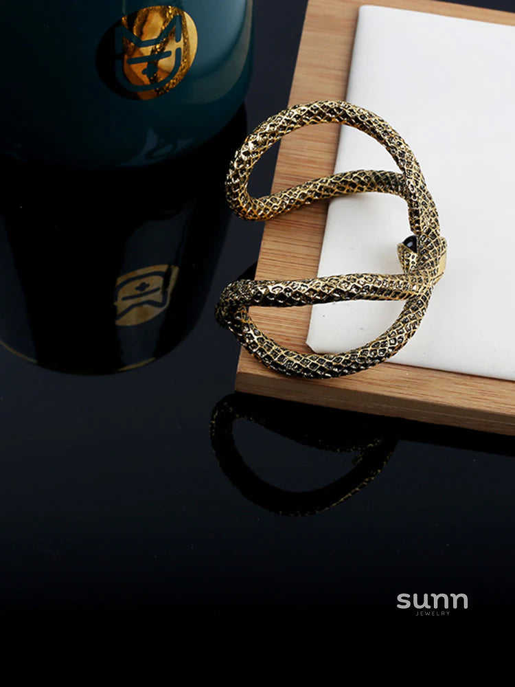Jacelyn Serpentine Statement Bracelet