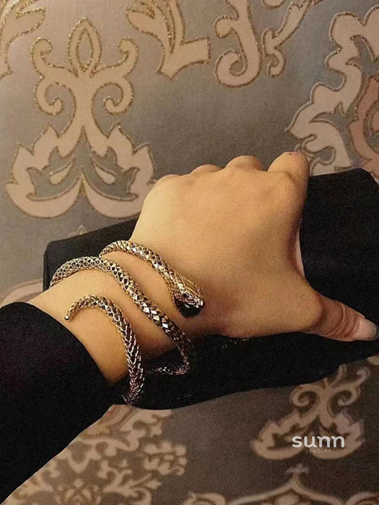 Jacelyn Serpentine Statement Bracelet