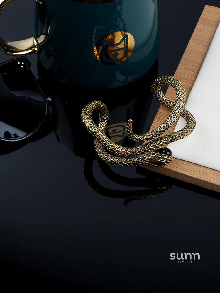 Jacelyn Serpentine Statement Bracelet